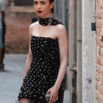 Emily in Paris Season 5 Lily Collins Polka Dots Dress
