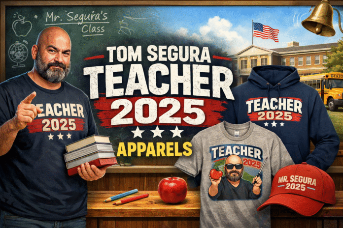 Tom Segura Teacher 2025 Apparels Banner