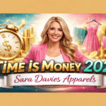 Time is Money Sara Davies Apparels Banner