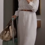 Missing the Boat Emilie Ullerup White Shirt Dress