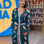 Good-Morning-America-Ginger-Zee-Blue-Bird-Print-Shirt