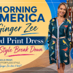 Morning America Ginger Zee Bird Print Dress & Style Break Down