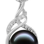 Black Pearl Necklace for Women