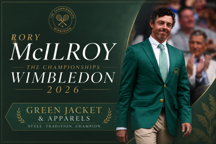 Rory Mcilroy The Championships Wimbledon 2026 Green Jacket & Apparels