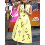 The Today Show Savannah Guthrie Yellow Floral Midi Dress