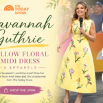The Today Show Savannah Guthrie Yellow Floral Midi Dress & Apparels