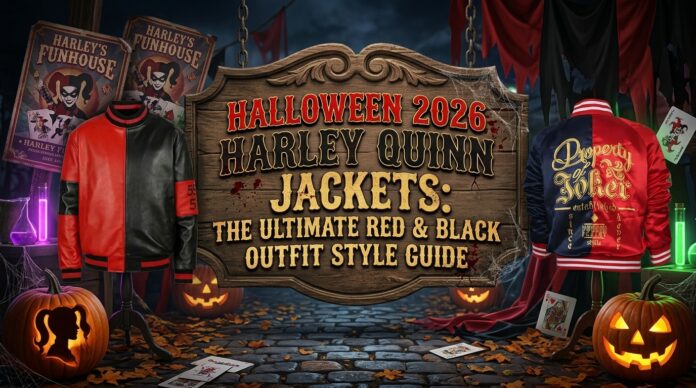 Halloween 2026 Harley Quinn Jackets The Ultimate Red & Black Outfit Style Guide