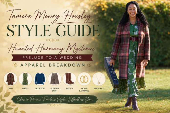 Tamera Mowry-Housley Style Guide Haunted Harmony Mysteries Prelude To A Wedding Apparel Breakdown
