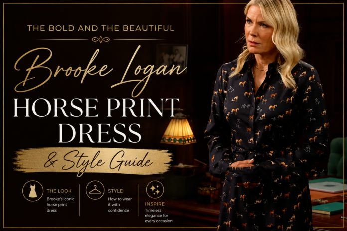 The Bold And The Beautiful Brooke Logan Horse Print Dress & Style Guide